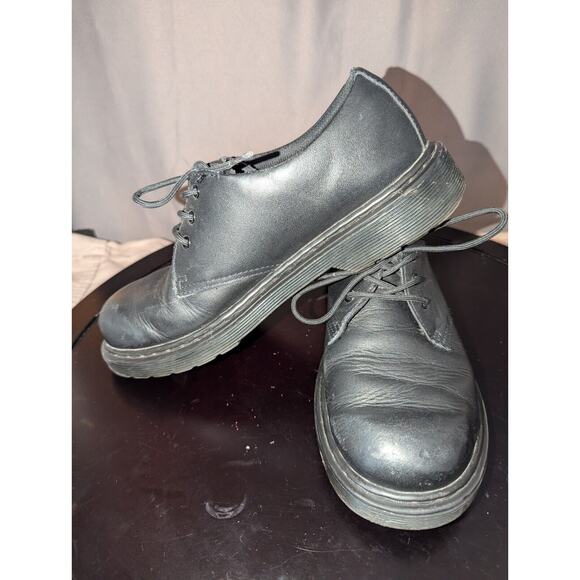 Dr. Martens Shoes Womens 7 Black Leather 1461 Mono Round Toe Oxford Lace Up - Picture 5 of 9